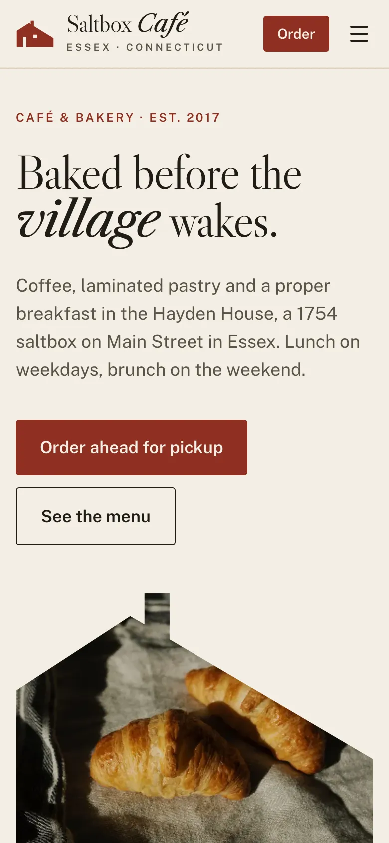 Saltbox Café, a site for a café or restaurant